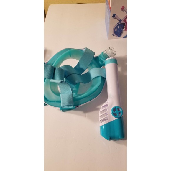 2 WSTOO Kids Snorkel Mask,Fold 180 Degree Panoramic View Kids Snorkel Mask - Picture 11 of 13